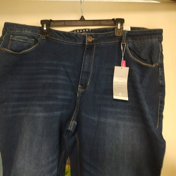 New Legendary By Ashley Stewart Boot Cut Jeans Size Women's 24 Plus Short - Picture 2 of 3